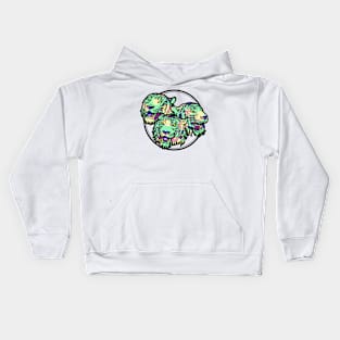 Mint Tigers Kids Hoodie